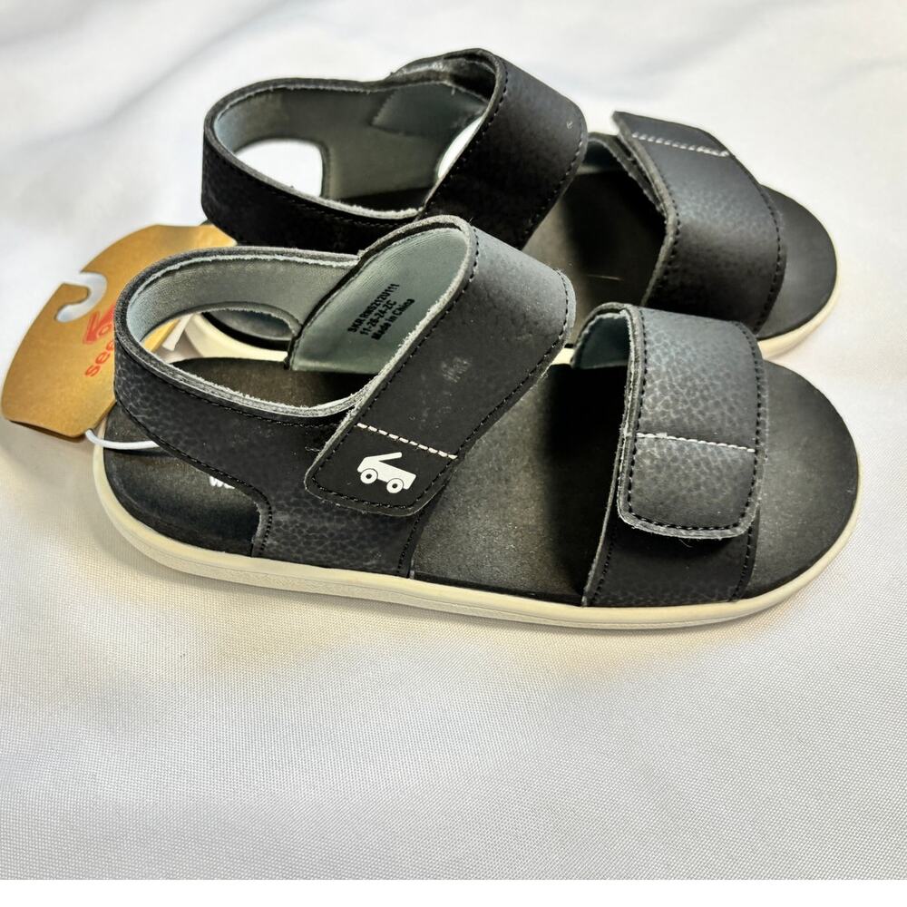 See Kai Run Basics Toddler Sandals Size 12 Black Water Friendly NWT